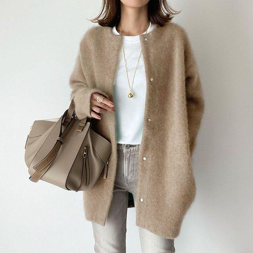 Soft Knitted Coat For Slimming Sense Of Design Women Cardigans Loose Jacket Autumn And Spring - Amazitshop