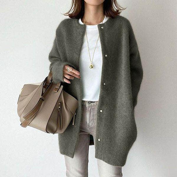 Soft Knitted Coat For Slimming Sense Of Design Women Cardigans Loose Jacket Autumn And Spring - Amazitshop