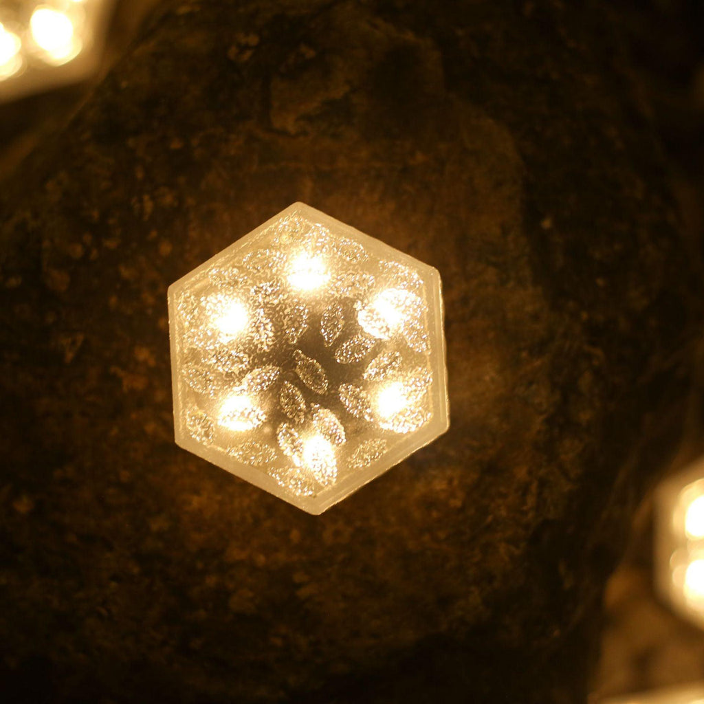 Solar LED Brick Light Outdoor Waterproof Garden Lamp Courtyard Step Atmosphere Hexagonal Buried Lighting - Amazitshop