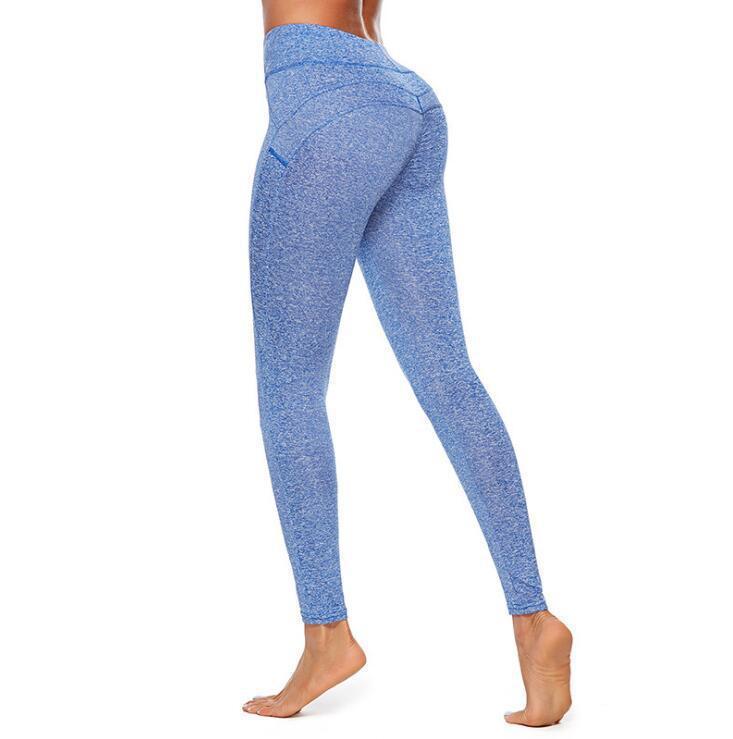 Solid color exercise leggings - Amazitshop