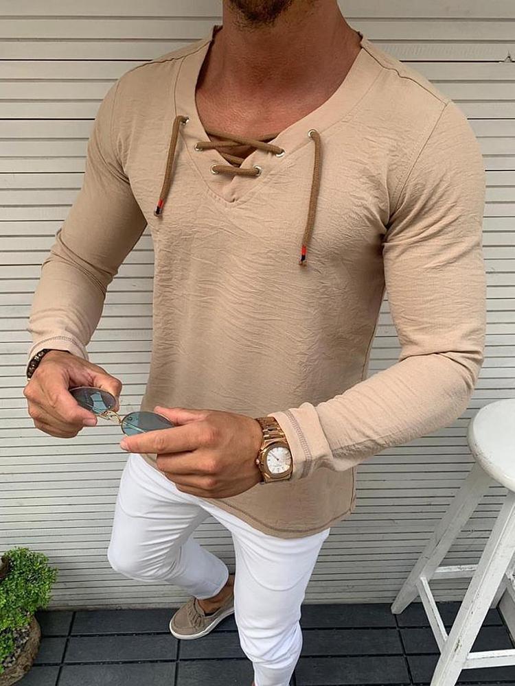 Solid Color Short - Sleeved T-Shirt Tops Compassionate Men - Amazitshop