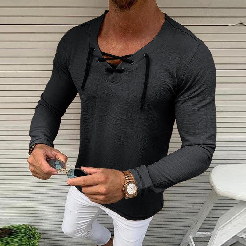 Solid Color Short - Sleeved T-Shirt Tops Compassionate Men - Amazitshop