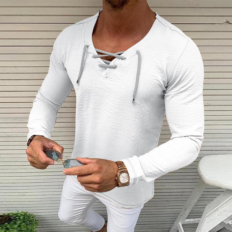 Solid Color Short - Sleeved T-Shirt Tops Compassionate Men - Amazitshop