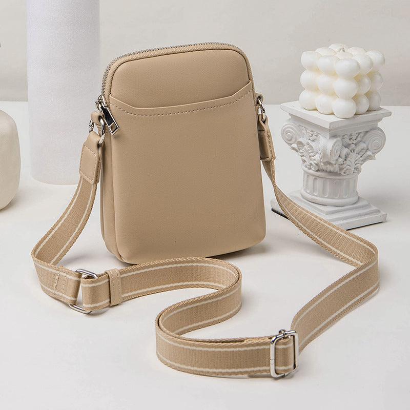 Solid Color Simple Mobile Phone Bags Small Crossbody Shoulder Bag For Women - Amazitshop