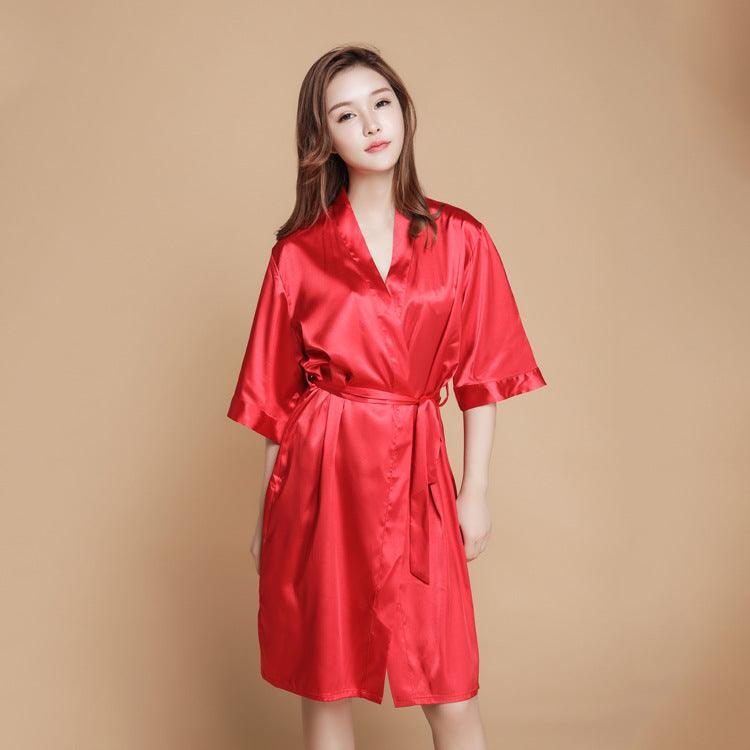 Solid silk pajamas - Amazitshop