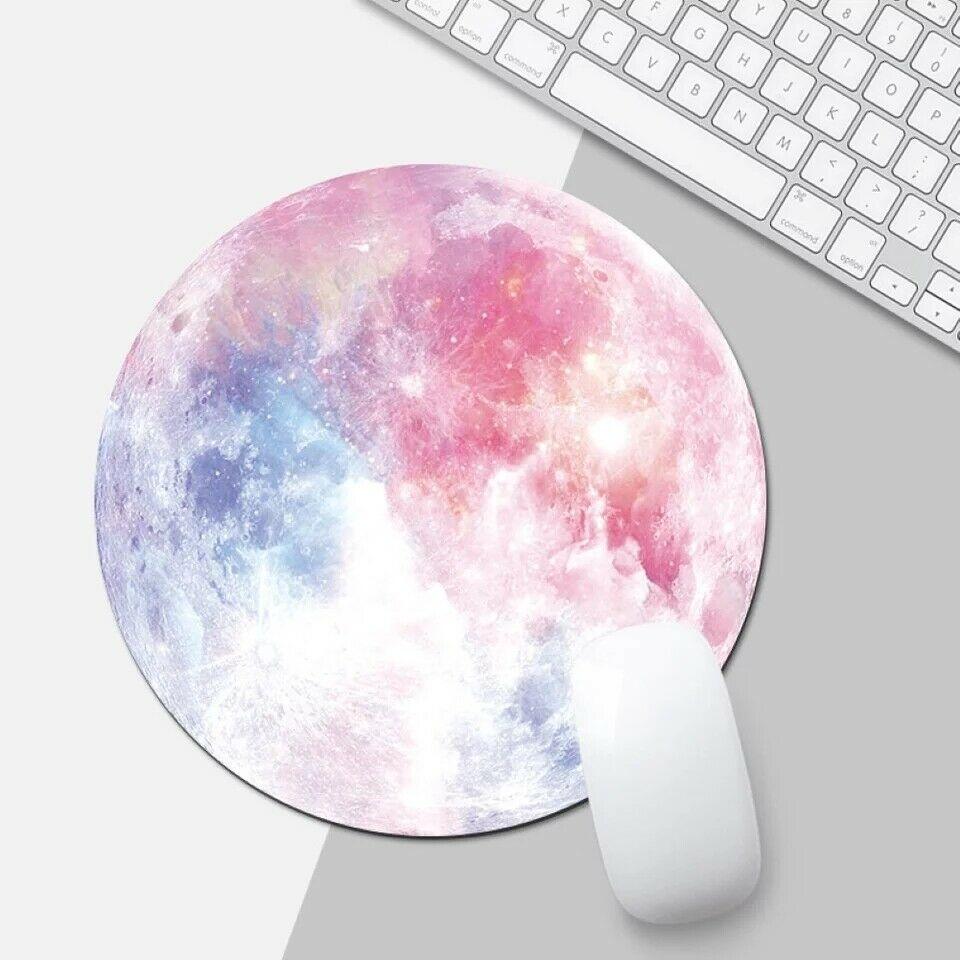 Space Round Mouse Pad PC Gaming Non Slip Mice Mat For Laptop Notebook Computer Gaming Mouse Pad - Amazitshop