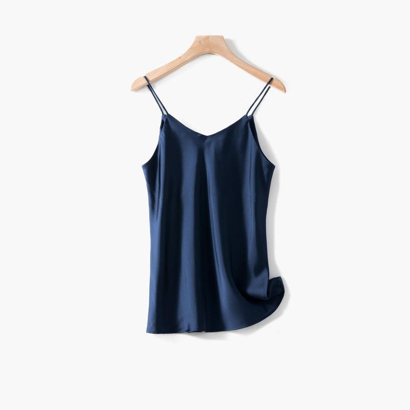 Spaghetti Strap V Neck Tank Tops - Amazitshop