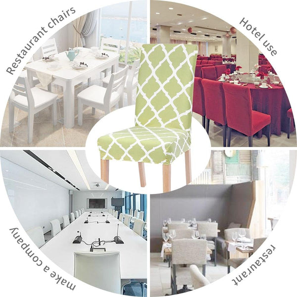 Spandex Chair Covers Printed Stretch Elastic Universal Chair Cover Slipcovers Fitting Chair Protective Covers - Amazitshop