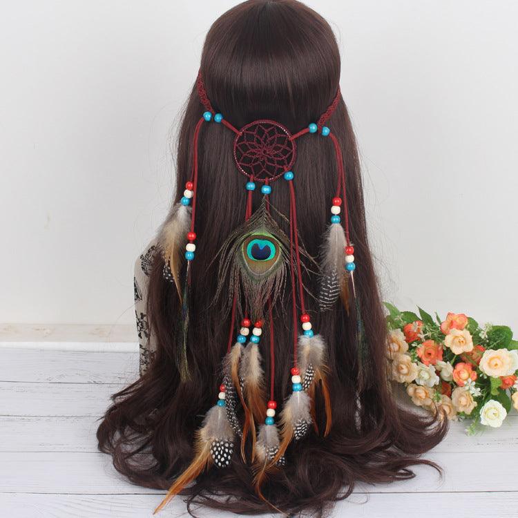 Special Offer New Dream Catcher Feather Headband Hair Accessories - Amazitshop