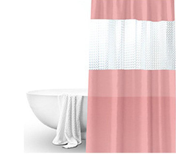Splicing Translucent Waterproof Mildew Proof Bathroom Bath Shower Partition Curtain - Amazitshop