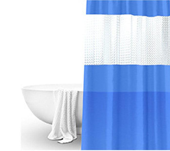 Splicing Translucent Waterproof Mildew Proof Bathroom Bath Shower Partition Curtain - Amazitshop