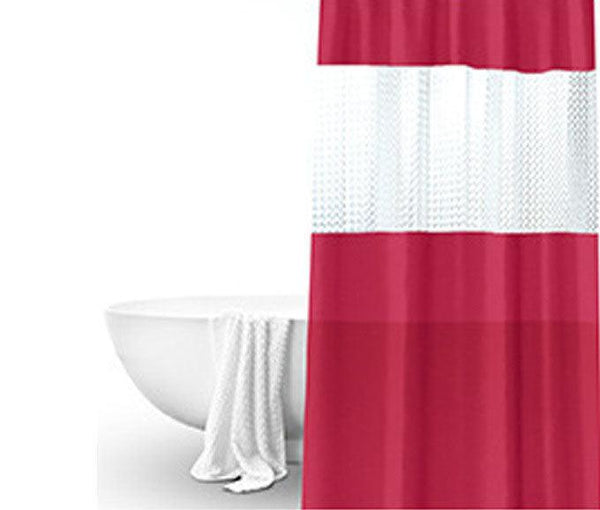 Splicing Translucent Waterproof Mildew Proof Bathroom Bath Shower Partition Curtain - Amazitshop