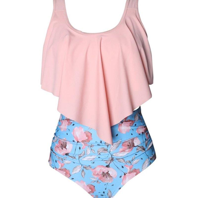 Split swimsuit women's European and American explosion bikini bikini ruffle swimsuit - Amazitshop