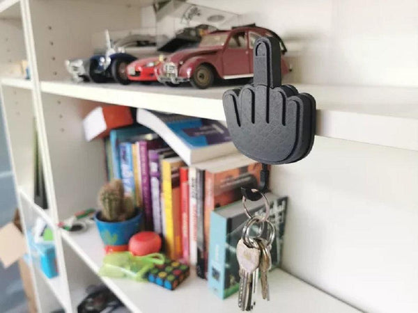 Spoof Middle Finger Desktop Storage Key Hook - Amazitshop