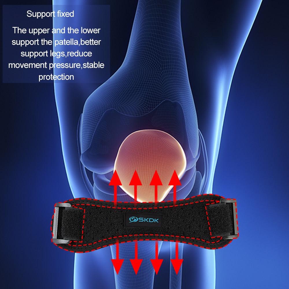 Sport Kneecap Silica Gel Kneepad Support Strap Gym Protector - Amazitshop
