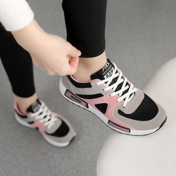 Sports Shoes Women's All - match Casual Shoes Forrest Shoes Student Breathable Board Shoes Flat Running Shoes - Amazitshop