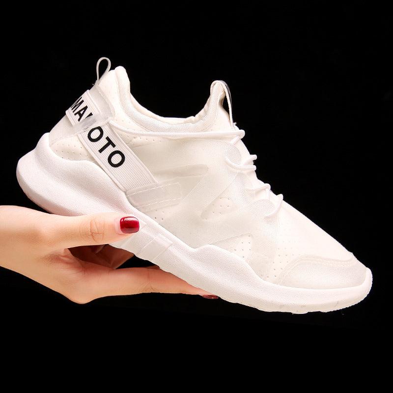 Sports Shoes Women's White Shoes Increased Breathable Casual Running Shoes - Amazitshop