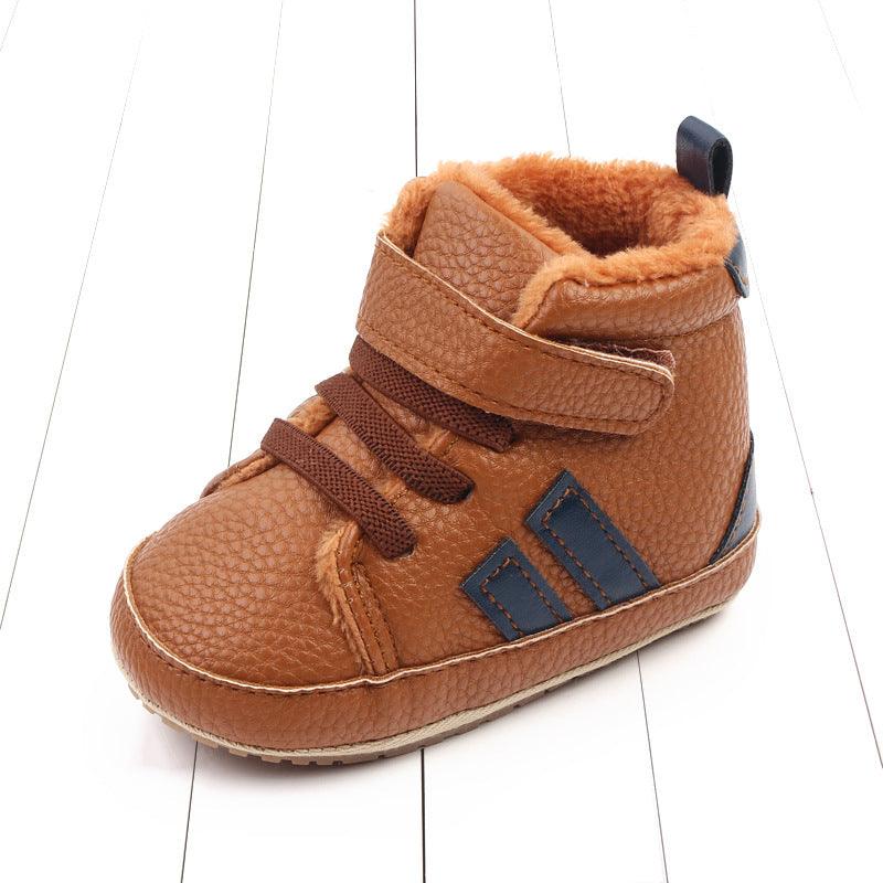 Sports Soft - sole Cotton Shoes High - top Baby Shoes Baby's Shoes - Amazitshop