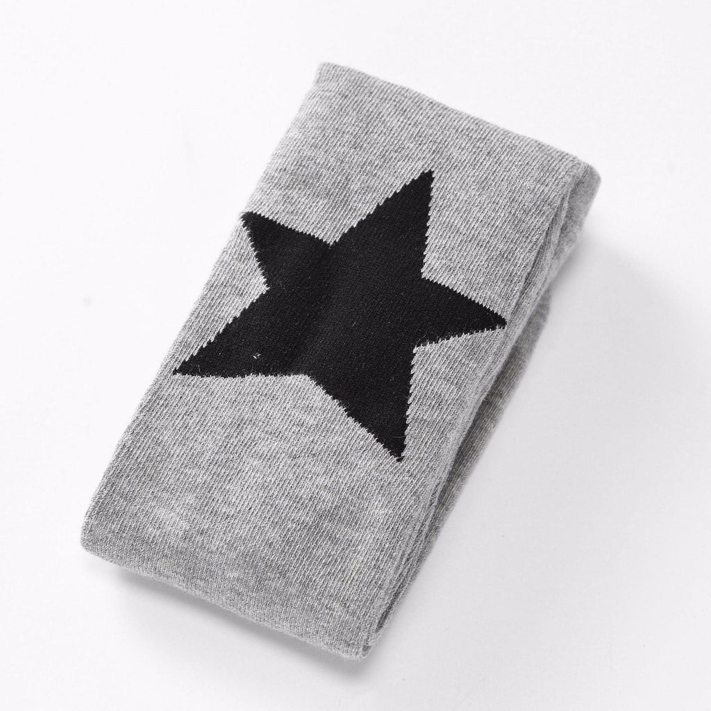 Spring And Autumn New Cotton Five - pointed Star Children Pantyhose Cute Tertiary Color Love Girl Leggings - Amazitshop