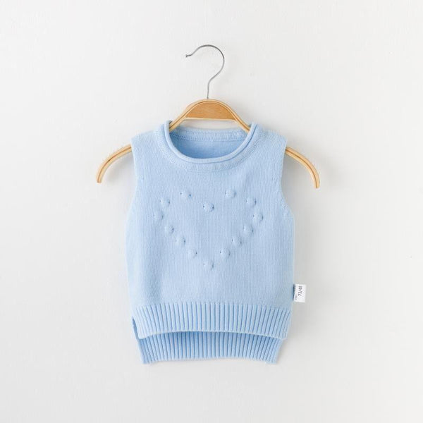 Spring And Autumn Outerwear Knitted Baby Vest - Amazitshop