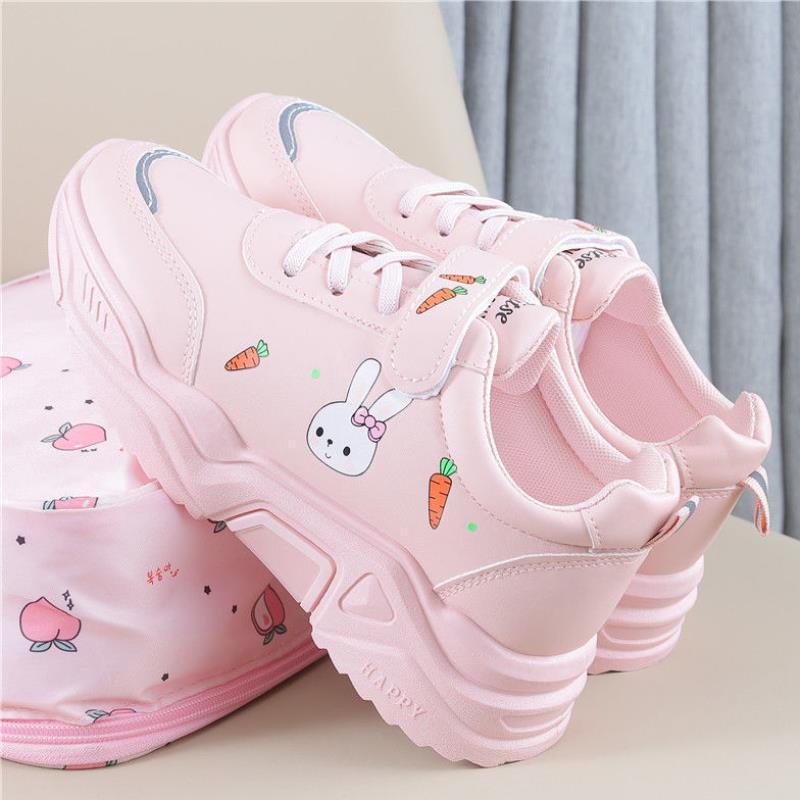 Spring And Autumn Primary School Students Casual All - match Pu Running Shoes - Amazitshop