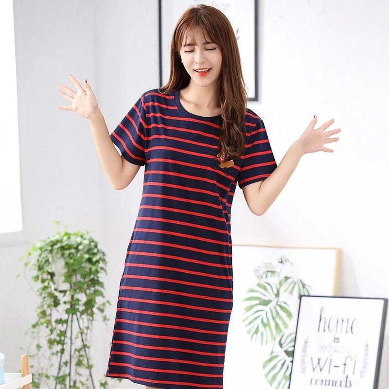 Spring And Autumn Student Homewear Cute Thin Short Sleeve Loose Pajamas - Amazitshop