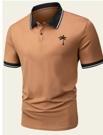 Spring And Summer New Men's Lapel Shirt Fashion Casual Short Sleeve - Amazitshop