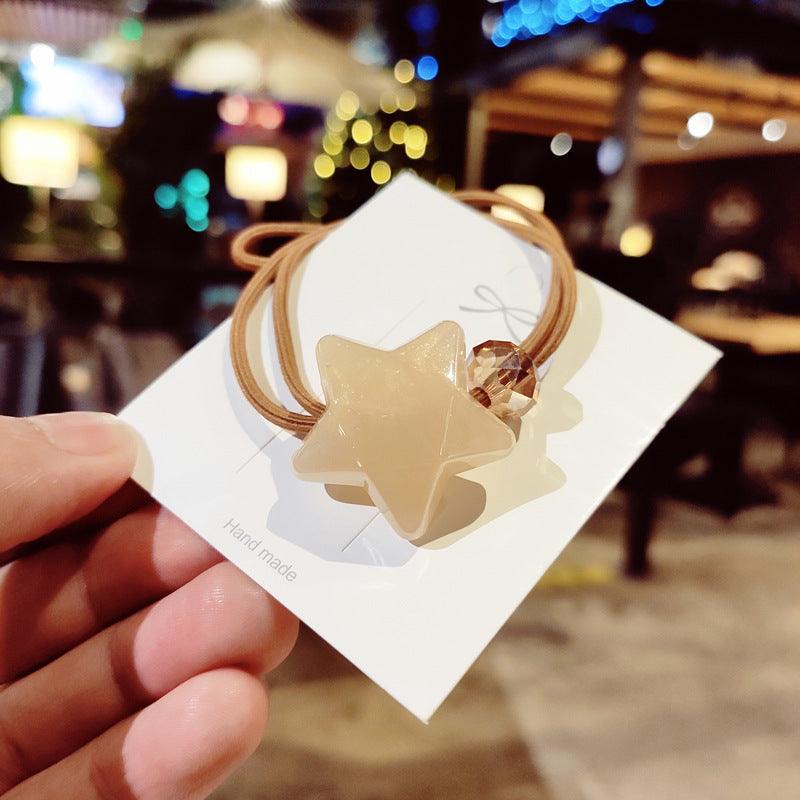 Star tie hair rubber band head jewelry - Amazitshop