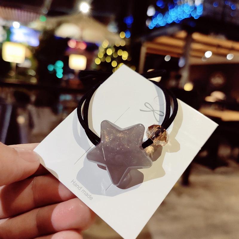 Star tie hair rubber band head jewelry - Amazitshop