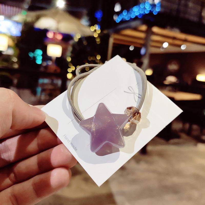 Star tie hair rubber band head jewelry - Amazitshop