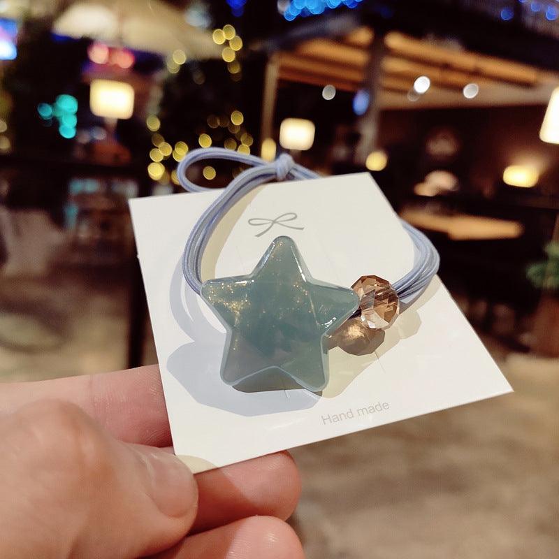 Star tie hair rubber band head jewelry - Amazitshop