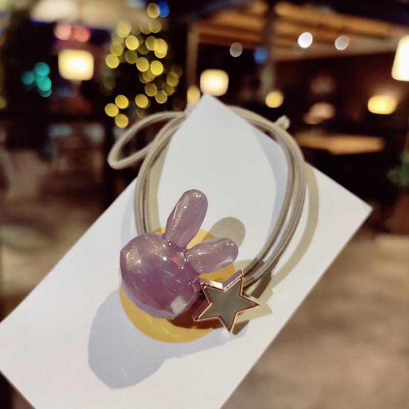 Star tie hair rubber band head jewelry - Amazitshop