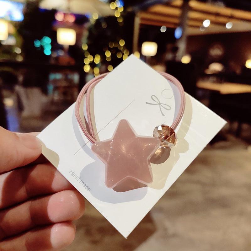 Star tie hair rubber band head jewelry - Amazitshop