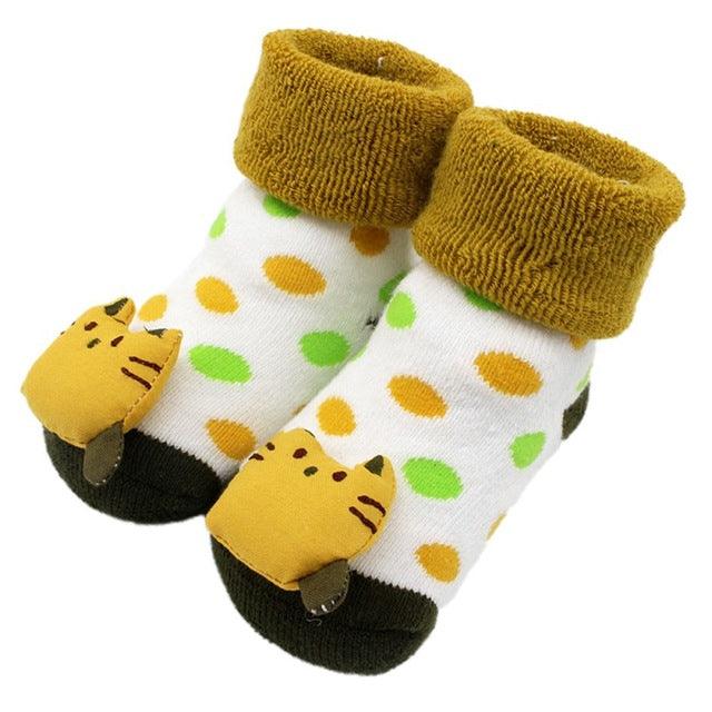 Stitching doll socks baby baby floor socks - Amazitshop