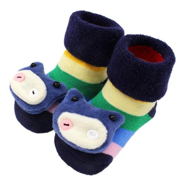 Stitching doll socks baby baby floor socks - Amazitshop