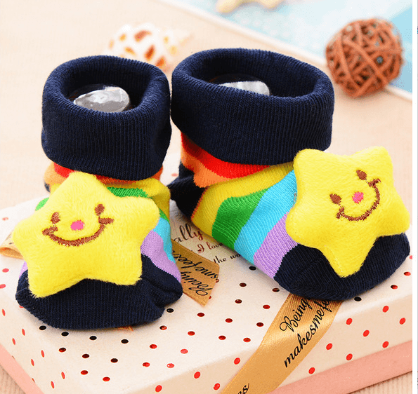 Stitching doll socks baby baby floor socks - Amazitshop
