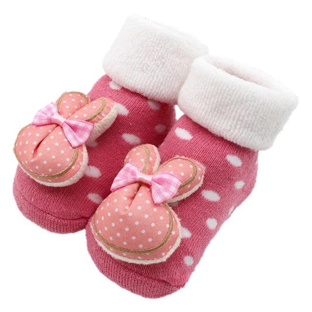 Stitching doll socks baby baby floor socks - Amazitshop