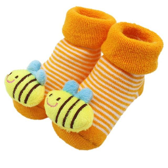 Stitching doll socks baby baby floor socks - Amazitshop