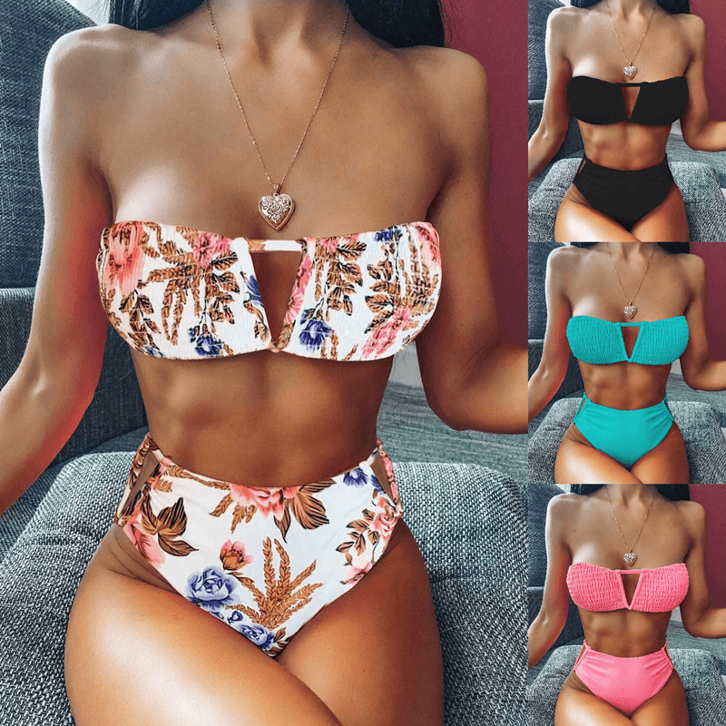 Stretchy Top Bikini Set - Amazitshop