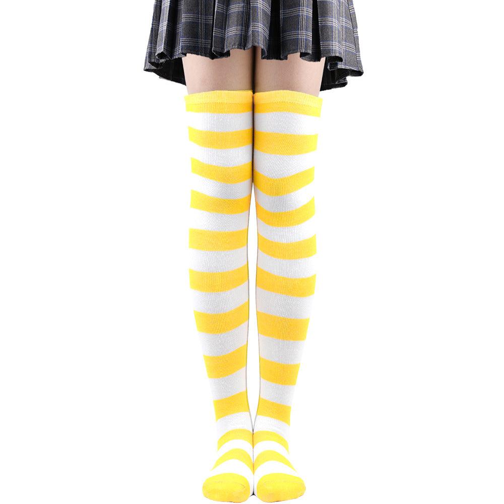 Striped Socks Hold - ups Women Over The Knee Halloween - Amazitshop