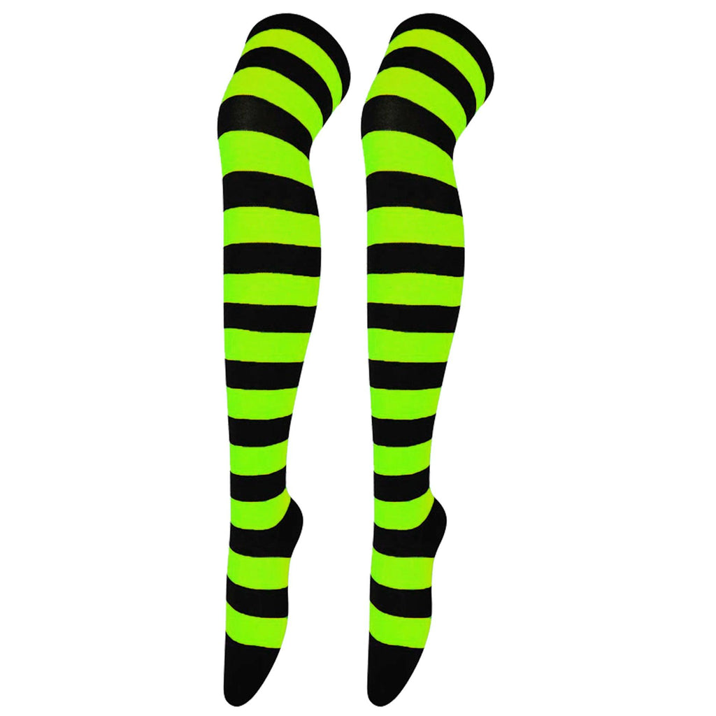 Striped Socks Hold - ups Women Over The Knee Halloween - Amazitshop