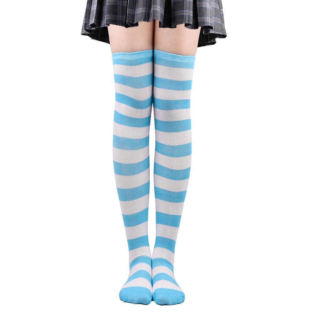 Striped Socks Hold - ups Women Over The Knee Halloween - Amazitshop