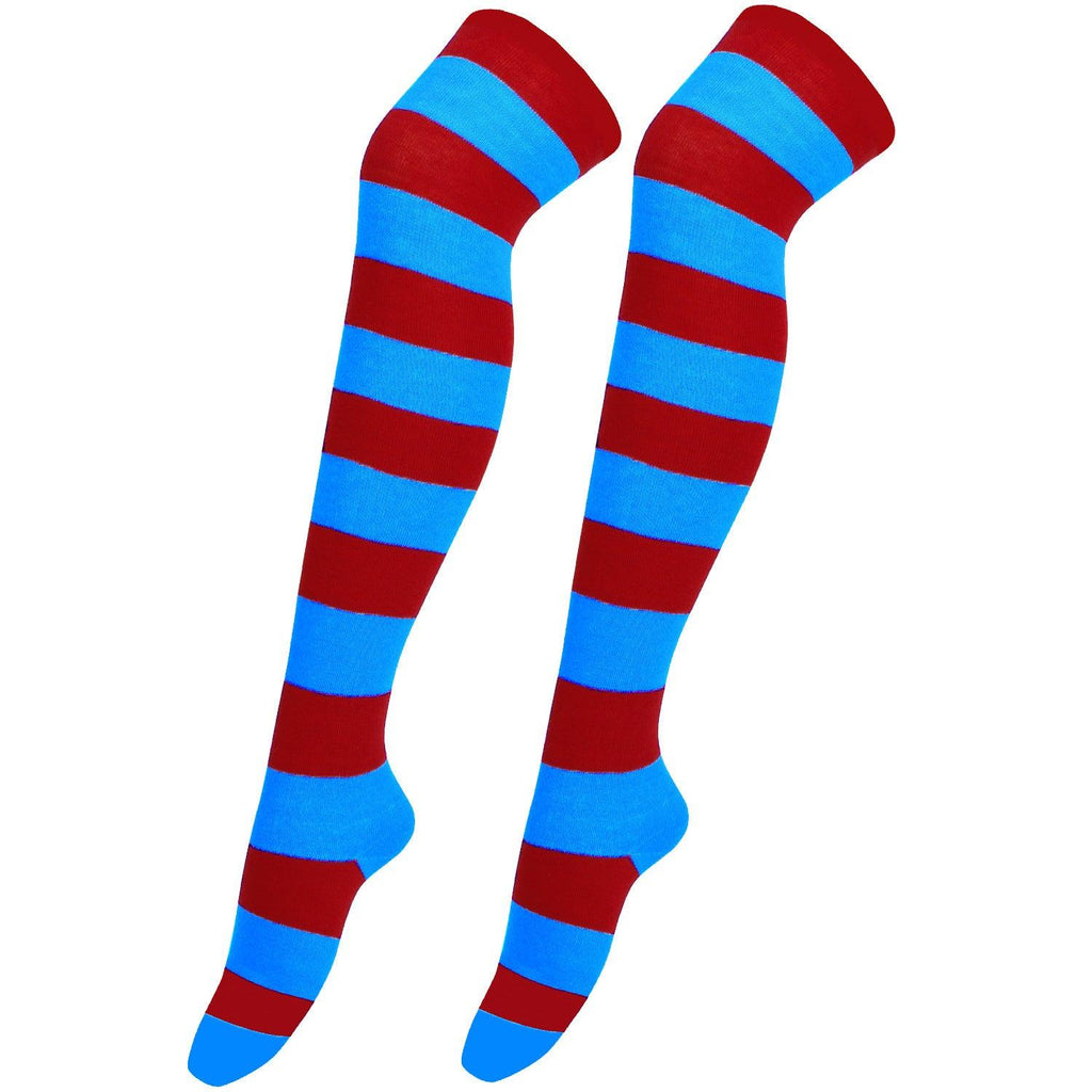Striped Socks Hold - ups Women Over The Knee Halloween - Amazitshop