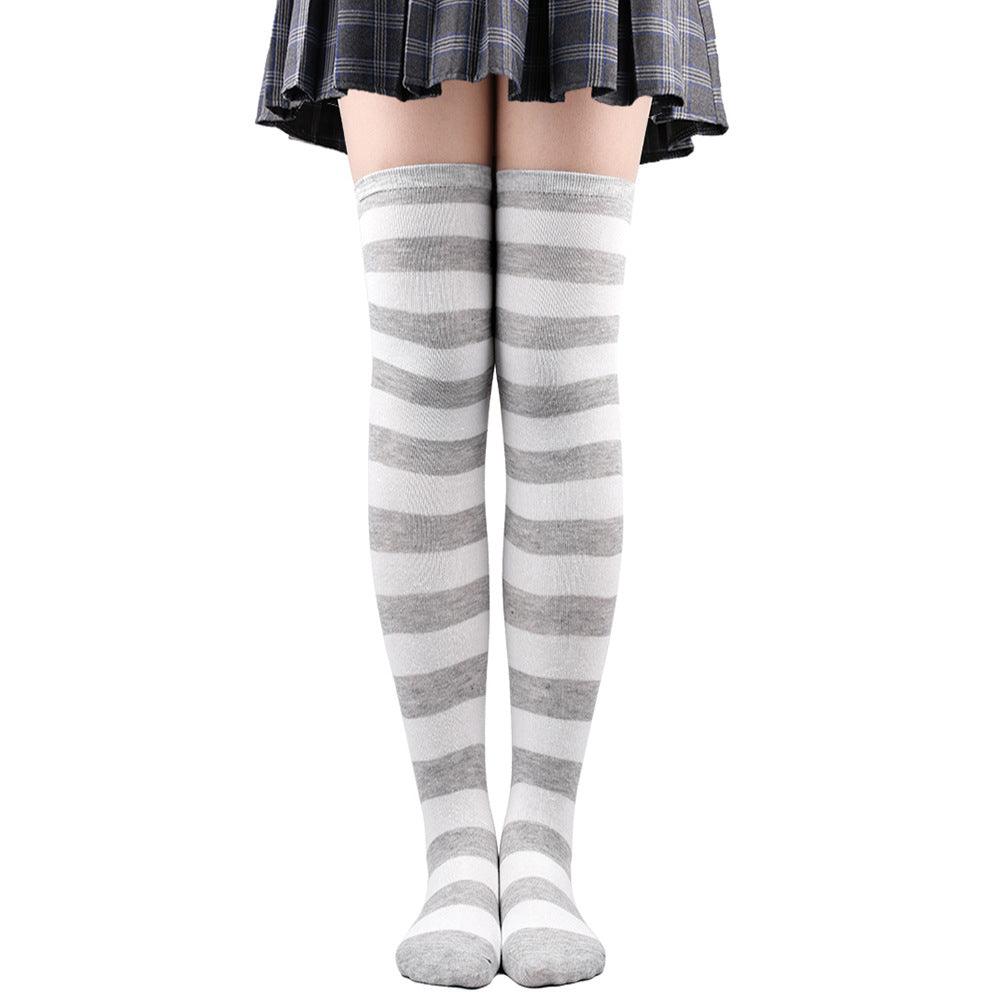 Striped Socks Hold - ups Women Over The Knee Halloween - Amazitshop