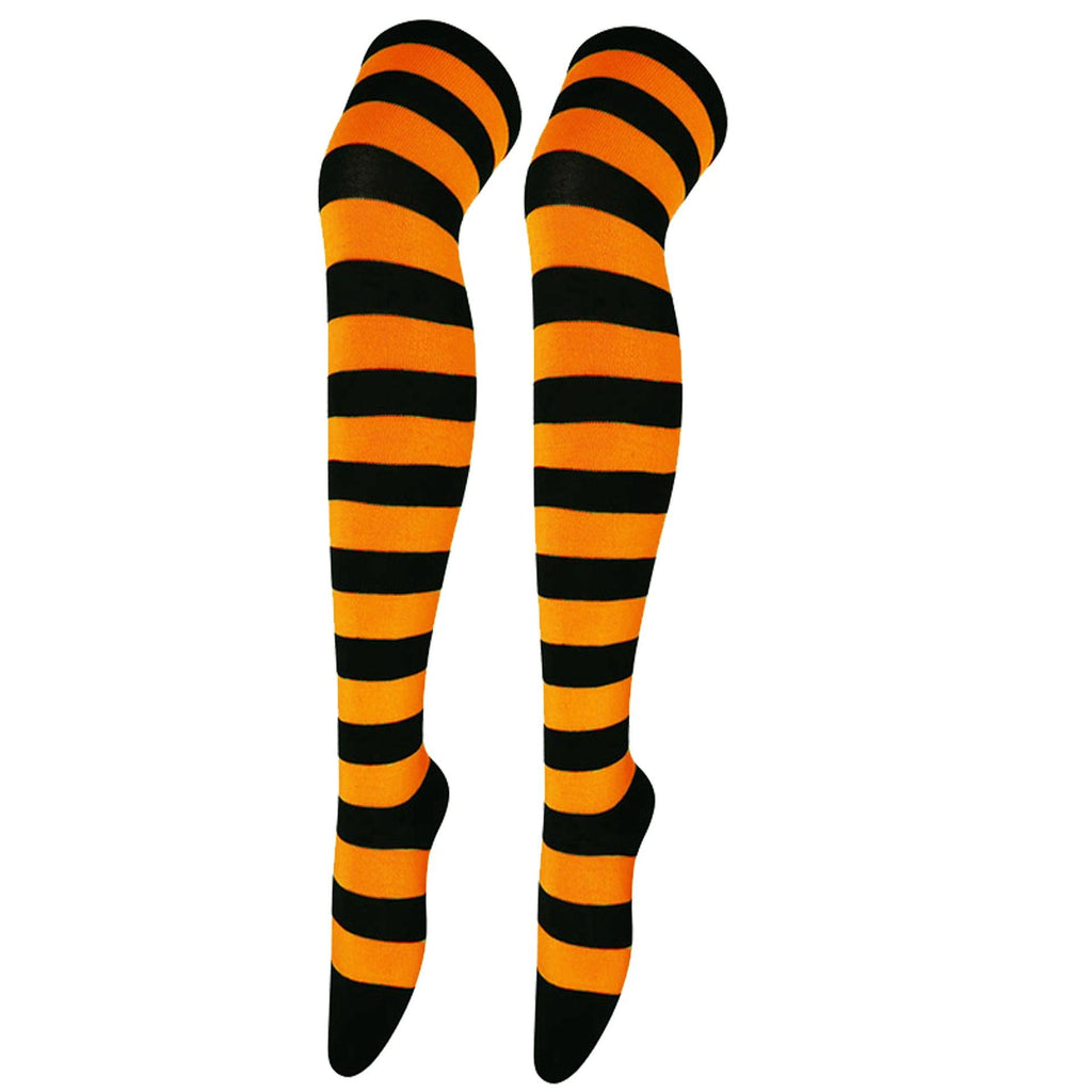 Striped Socks Hold - ups Women Over The Knee Halloween - Amazitshop