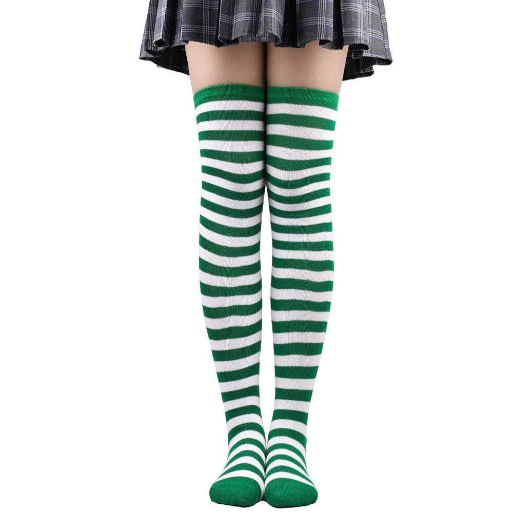 Striped Socks Hold - ups Women Over The Knee Halloween - Amazitshop