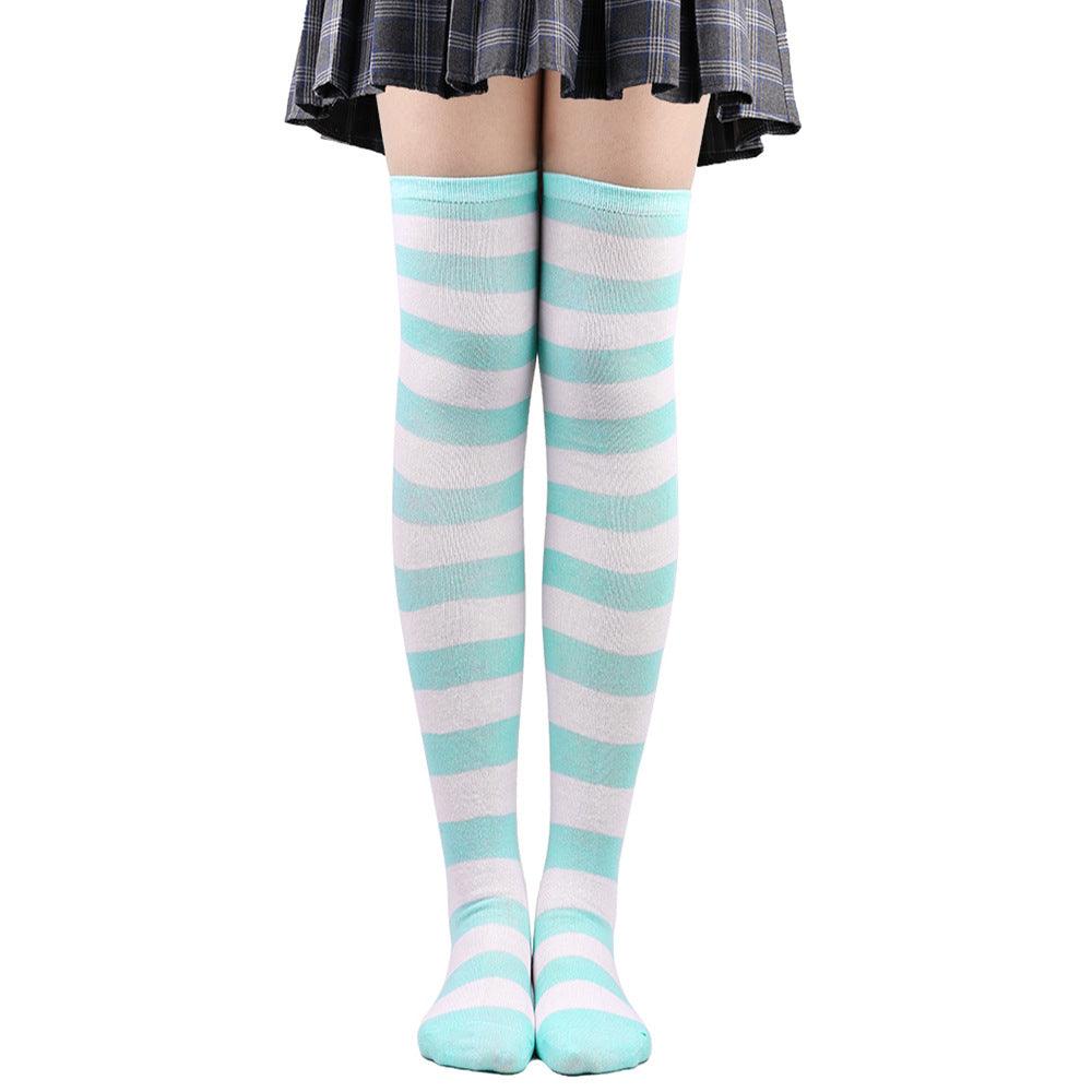 Striped Socks Hold - ups Women Over The Knee Halloween - Amazitshop