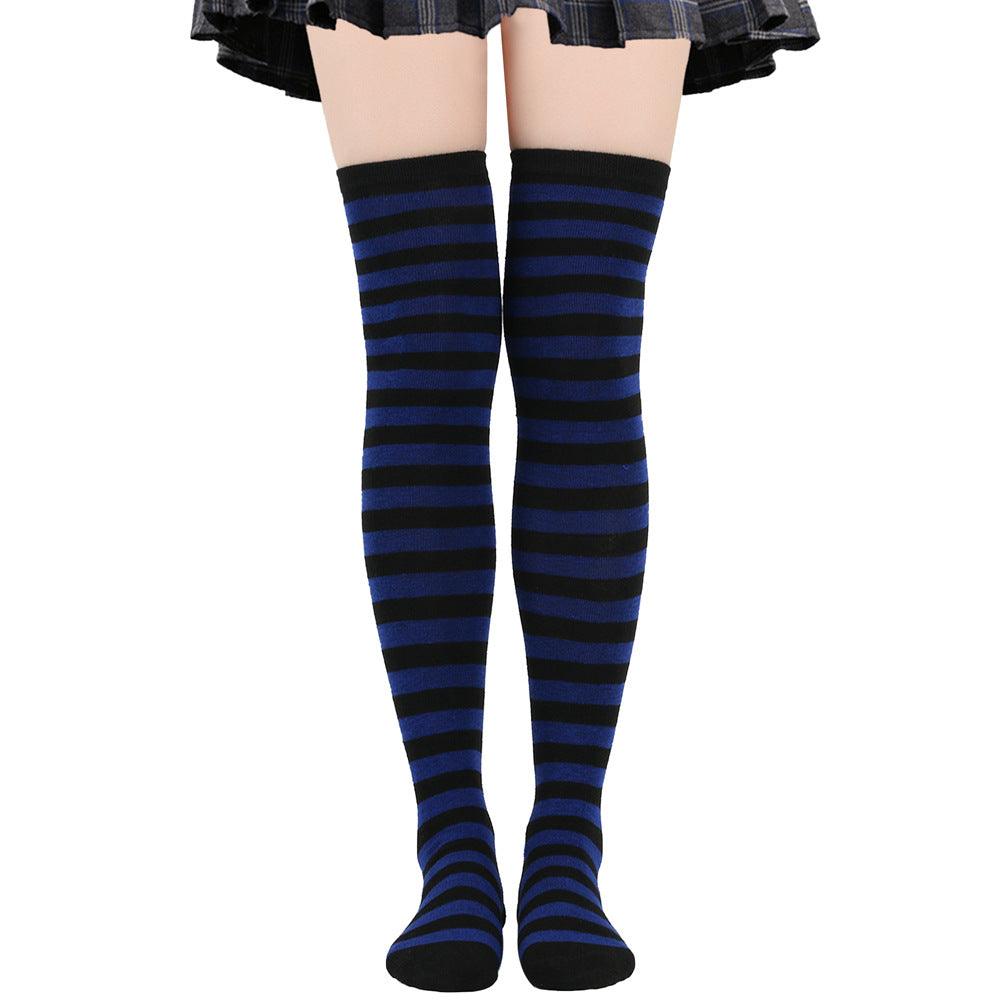 Striped Socks Hold - ups Women Over The Knee Halloween - Amazitshop