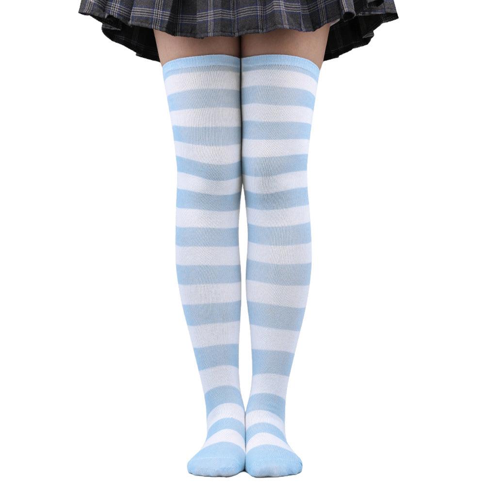 Striped Socks Hold - ups Women Over The Knee Halloween - Amazitshop