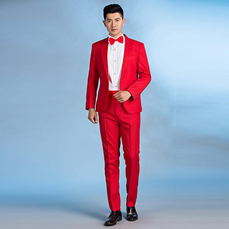 Suit Men Suit Groom Wedding Best Man Dress Slim Fit - Amazitshop